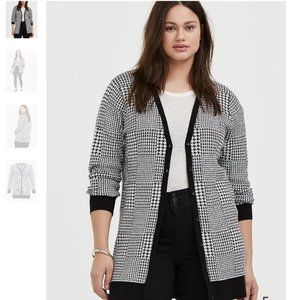 Torrid 00 SLUB BOYFRIEND CARDIGAN BUTTON-FRONT SWEATER